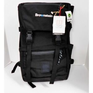 TOPO DESIGNS ROVER PACK TECH Black Backpack Zip Top Drawstring LAPTOP  NWT